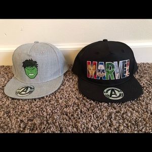 Child size 5T - 7 Marvel hats